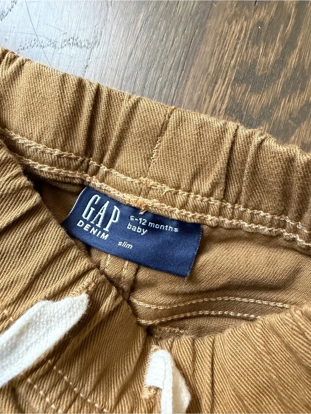 Baby GAO Kids Pull-On Jogger Pants in Tan